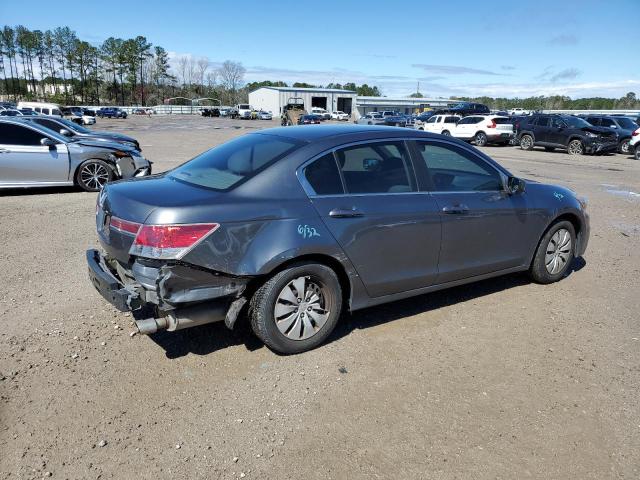 1HGCP2F39CA194694 - 2012 HONDA ACCORD LX GRAY photo 3