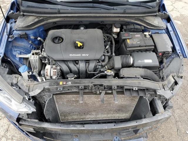 5NPD74LF3JH347198 - 2018 HYUNDAI ELANTRA SE BLUE photo 11