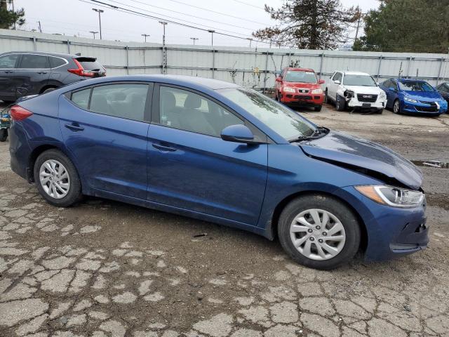 5NPD74LF3JH347198 - 2018 HYUNDAI ELANTRA SE BLUE photo 4