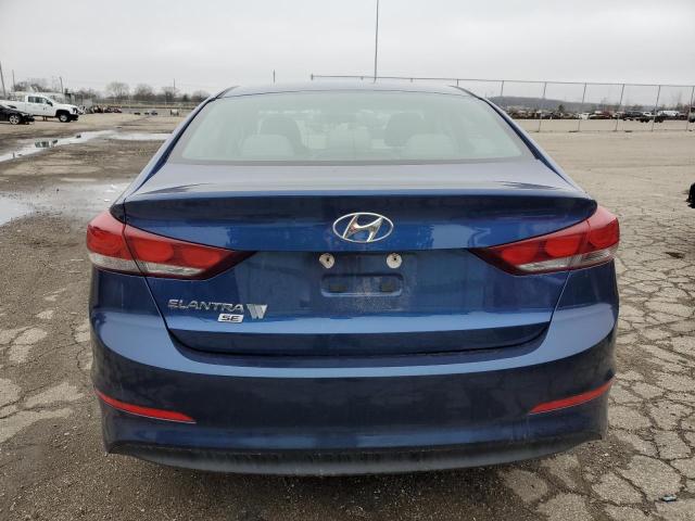 5NPD74LF3JH347198 - 2018 HYUNDAI ELANTRA SE BLUE photo 6