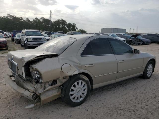 1LNHM86S25Y630685 - 2005 LINCOLN LS GOLD photo 3