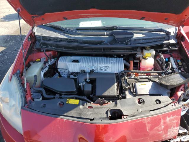 JTDKN3DU7A0027738 - 2010 TOYOTA PRIUS RED photo 11