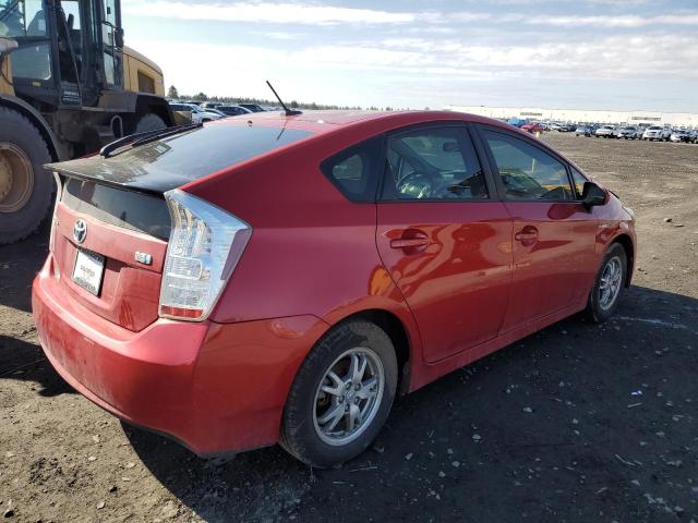 JTDKN3DU7A0027738 - 2010 TOYOTA PRIUS RED photo 3