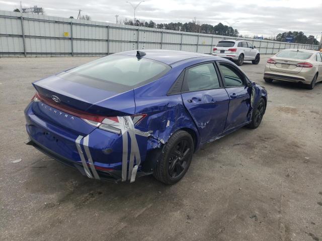 KMHLS4AG1NU217160 - 2022 HYUNDAI ELANTRA SEL BLUE photo 3