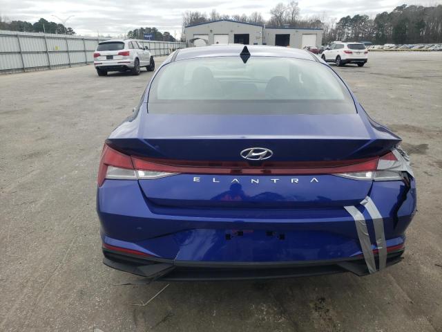 KMHLS4AG1NU217160 - 2022 HYUNDAI ELANTRA SEL BLUE photo 6