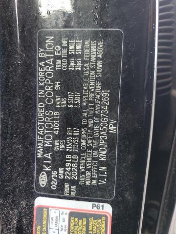KNDJP3A50G7342691 - 2016 KIA SOUL + BLACK photo 12