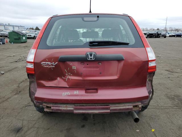 JHLRE383X8C049423 - 2008 HONDA CR-V LX MAROON photo 6