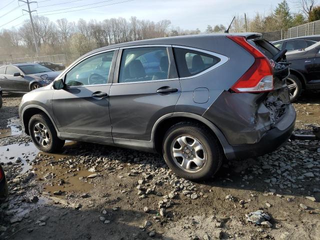 2HKRM4H34DH662805 - 2013 HONDA CR-V LX GRAY photo 2