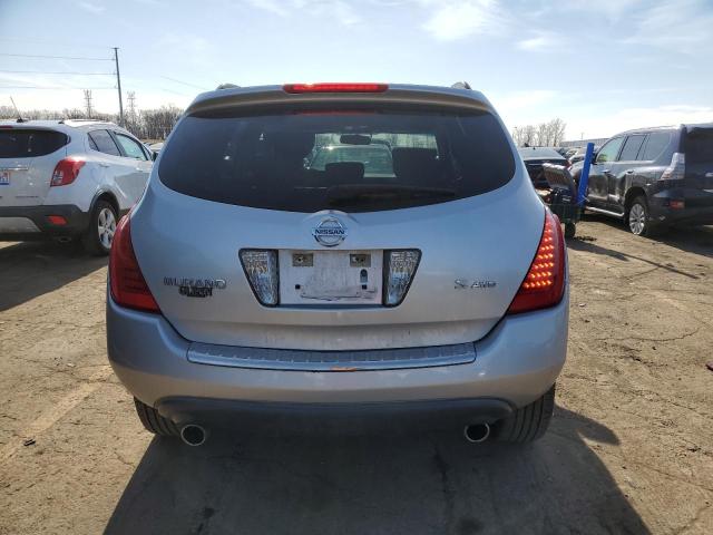 JN8AZ08W97W636074 - 2007 NISSAN MURANO SL SILVER photo 6