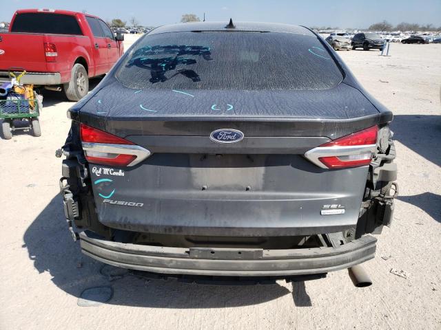 3FA6P0CD0LR209155 - 2020 FORD FUSION SEL GRAY photo 6