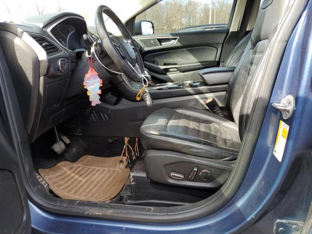 2FMPK4J93JBB08976 - 2018 FORD EDGE SEL BLUE photo 7