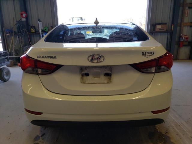 5NPDH4AE8FH602216 - 2015 HYUNDAI ELANTRA SE WHITE photo 6