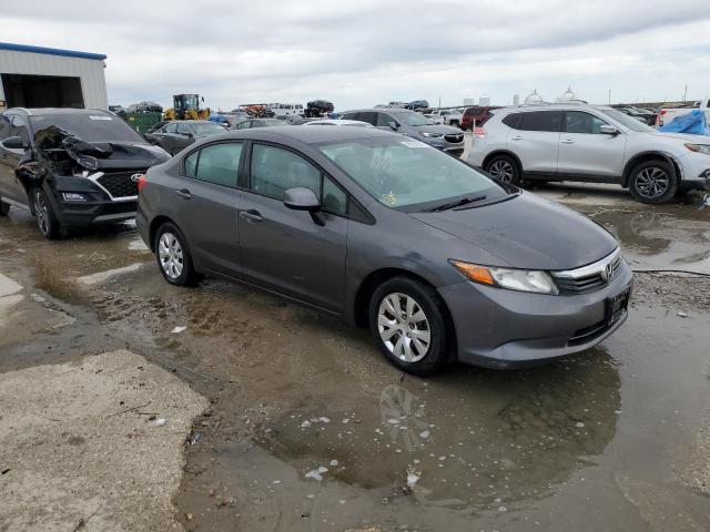 2HGFB2F51CH572215 - 2012 HONDA CIVIC LX GRAY photo 4