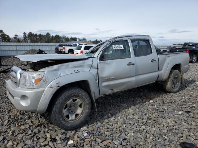 5TEMU52N86Z280402 - 2006 TOYOTA TACOMA DOUBLE CAB LONG BED SILVER photo 1