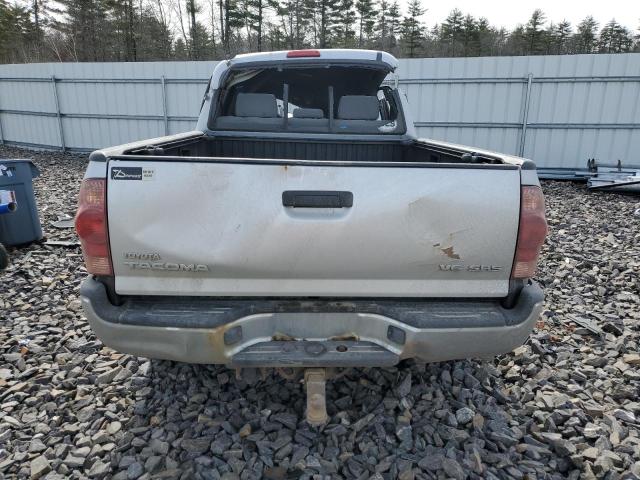 5TEMU52N86Z280402 - 2006 TOYOTA TACOMA DOUBLE CAB LONG BED SILVER photo 6