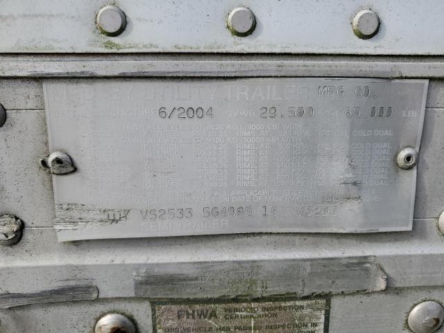 1UYVS25335G498516 - 2005 UTILITY TRAILER Blanco foto 10