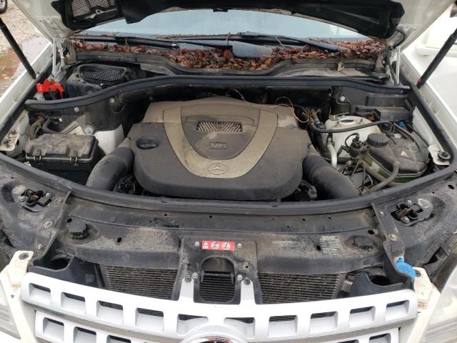 4JGBB8GB1BA734292 - 2011 MERCEDES-BENZ ML 350 4MATIC WHITE photo 12