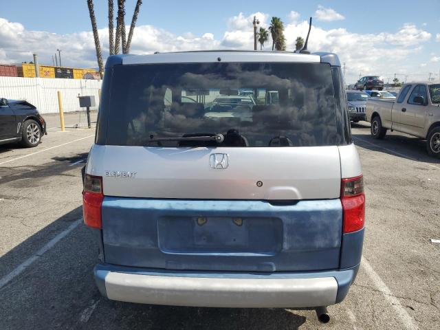 5J6YH28655L014170 - 2005 HONDA ELEMENT EX BLUE photo 6