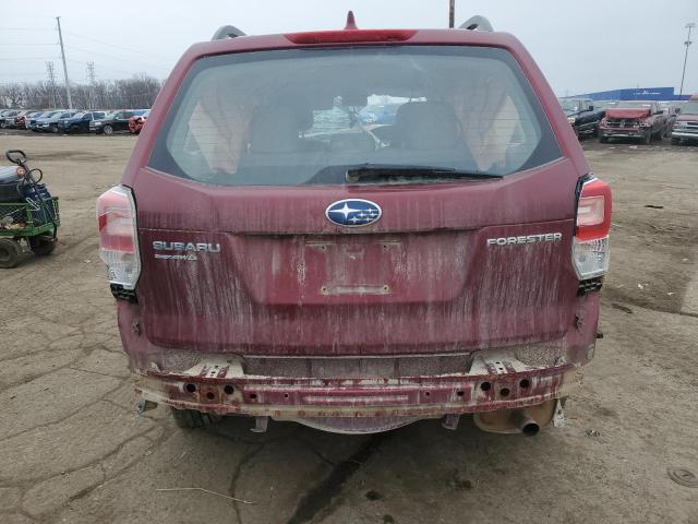 JF2SJABC5JH599419 - 2018 SUBARU FORESTER 2.5I RED photo 6