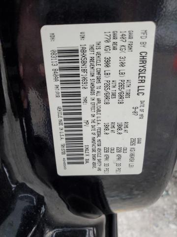 1A8HX58N18F106910 - 2008 CHRYSLER ASPEN LIMITED BLACK photo 13