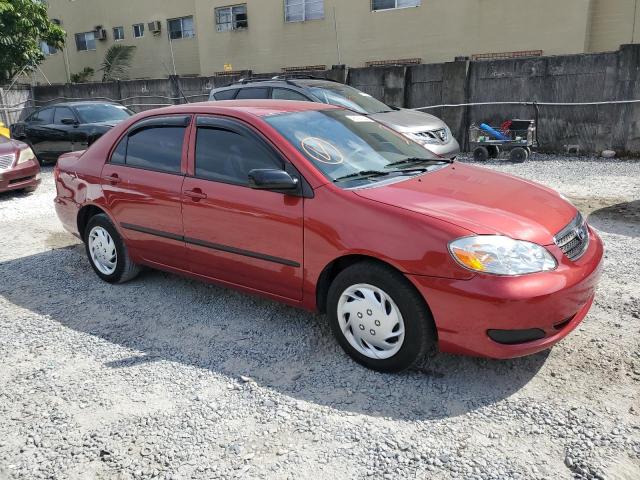 JTDBR32E570108455 - 2007 TOYOTA COROLLA CE RED photo 4