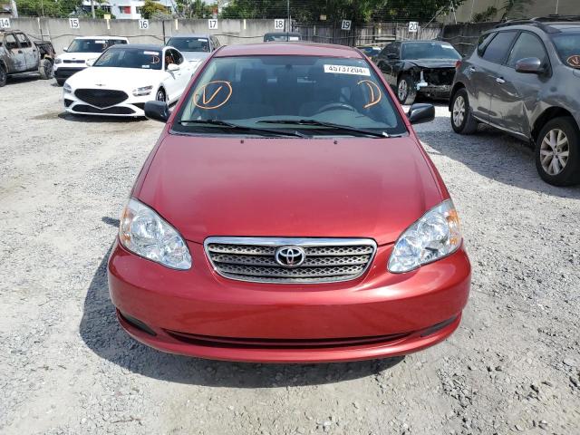 JTDBR32E570108455 - 2007 TOYOTA COROLLA CE RED photo 5