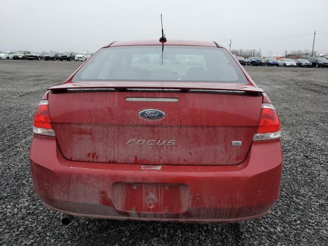 1FAHP3FN2AW283556 - 2010 FORD FOCUS SE RED photo 6