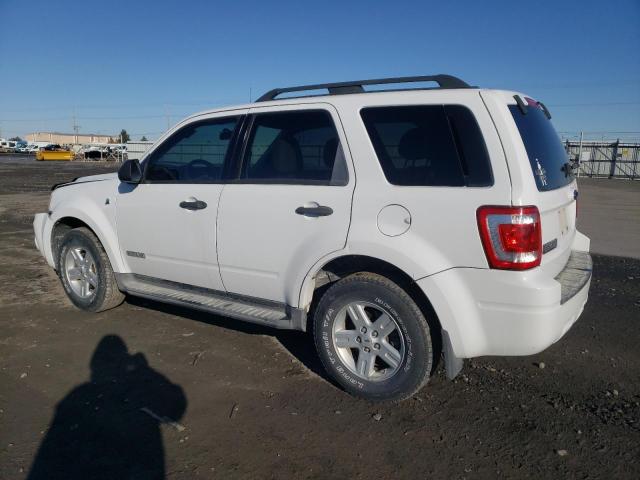 1FMCU59H88KE68674 - 2008 FORD ESCAPE HEV WHITE photo 2