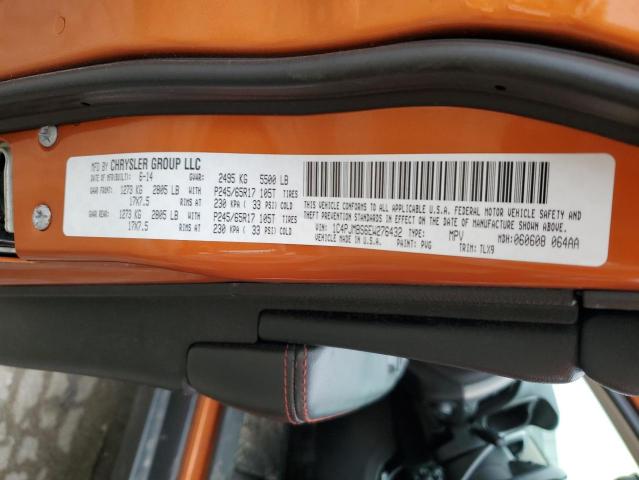 1C4PJMBS6EW276432 - 2014 JEEP CHEROKEE TRAILHAWK 橙色 照片 12