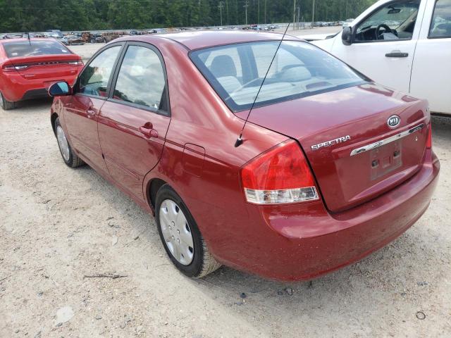 KNAFE222395664988 - 2009 KIA SPECTRA EX RED photo 3