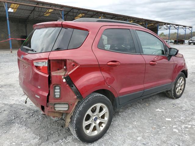 MAJ3S2GE9KC281971 - 2019 FORD ECOSPORT SE RED photo 3