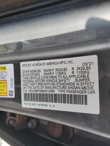19UUB6F58MA010469 - 2021 ACURA TLX TECH A BLACK photo 13