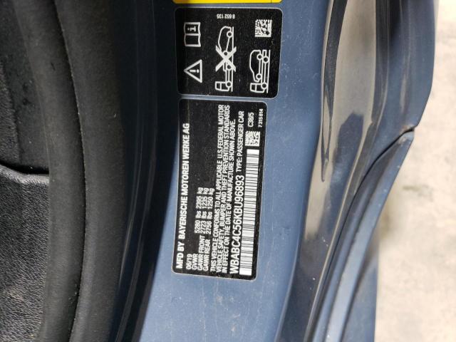 WBABC4C56KBU96893 - 2019 BMW M850XI BLUE photo 12
