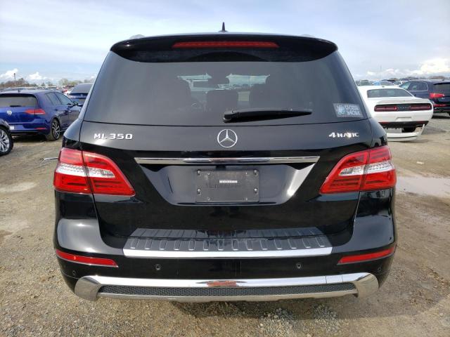 4JGDA5HB0FA584643 - 2015 MERCEDES-BENZ ML 350 4MATIC BLACK photo 6