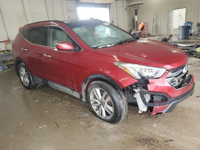 5XYZW3LA0EG192372 - 2014 HYUNDAI SANTA FE S RED photo 4