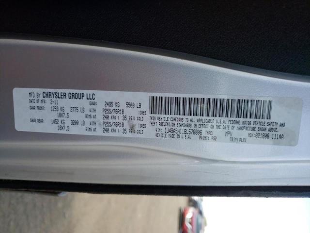 1J4BA5H11BL576806 - 2011 JEEP WRANGLER U SAHARA SILVER photo 10