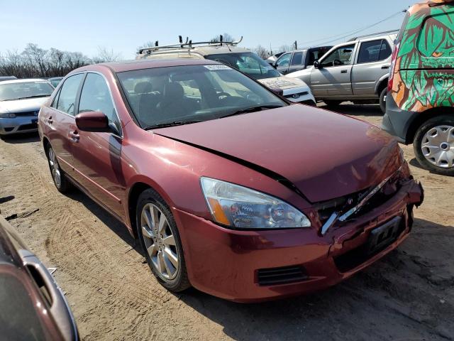 1HGCM66577A091328 - 2007 HONDA ACCORD EX RED photo 4