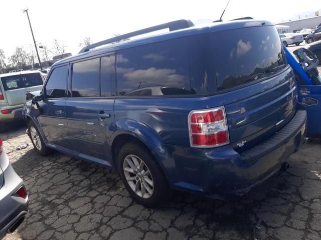 2FMGK5B86KBA33705 - 2019 FORD FLEX SE BLUE photo 2