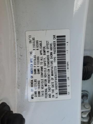 1HGCR2F84EA002235 - 2014 HONDA ACCORD EXL WHITE photo 12