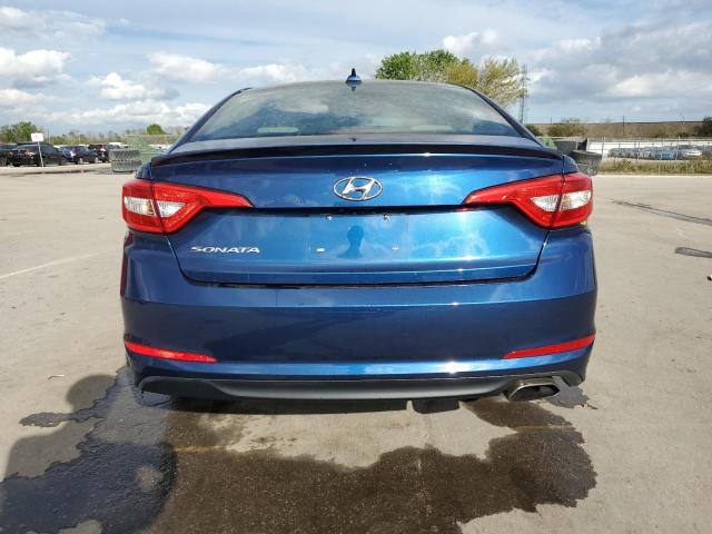 5NPE24AF0GH313525 - 2016 HYUNDAI SONATA SE BLUE photo 6