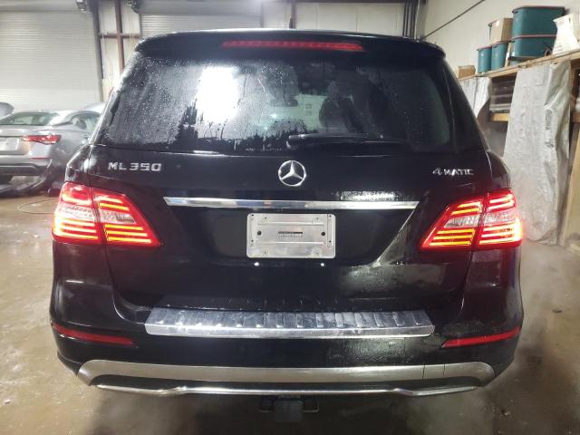 4JGDA5HB7EA332869 - 2014 MERCEDES-BENZ ML 350 4MATIC BLACK photo 6