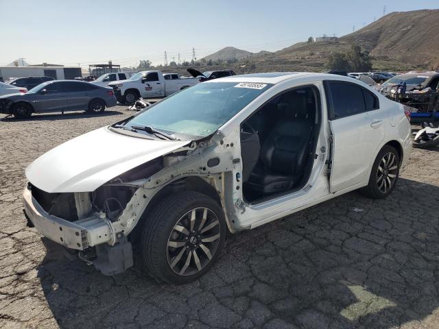 19XFB2F90FE260940 - 2015 HONDA CIVIC EXL WHITE photo 1