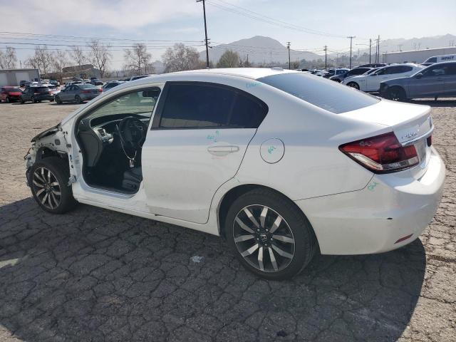 19XFB2F90FE260940 - 2015 HONDA CIVIC EXL WHITE photo 2