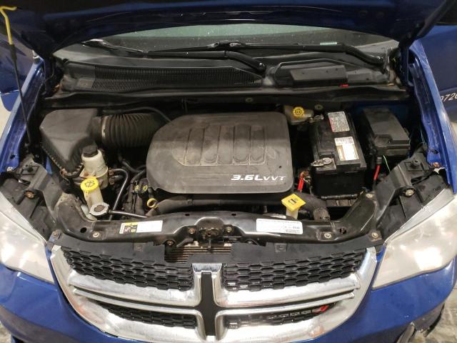 2C4RDGBG2DR688464 - 2013 DODGE GRAND CARA SE BLUE photo 12