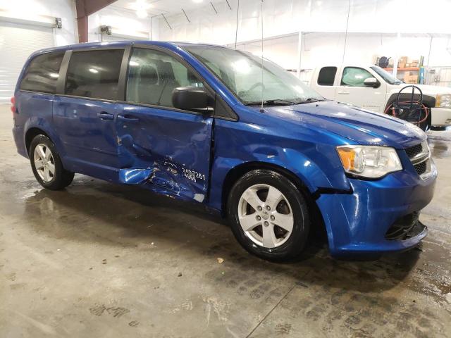 2C4RDGBG2DR688464 - 2013 DODGE GRAND CARA SE BLUE photo 4