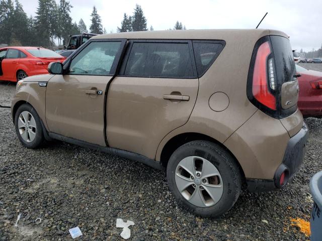 KNDJN2A2XF7185238 - 2015 KIA SOUL TAN photo 2