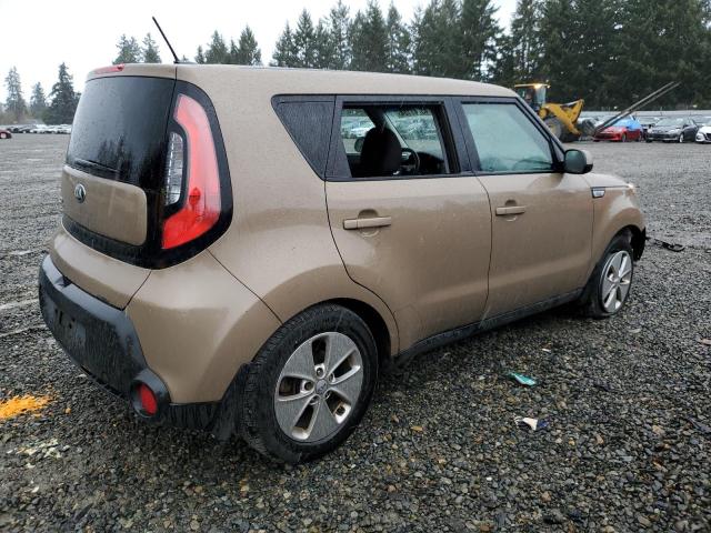 KNDJN2A2XF7185238 - 2015 KIA SOUL TAN photo 3