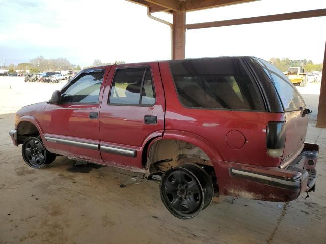 1GNCS13W7W2288004 - 1998 CHEVROLET BLAZER RED photo 2