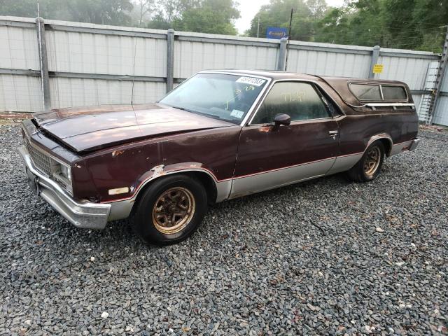 3GCCW80H8FS920881 - 1985 CHEVROLET EL CAMINO MAROON photo 1