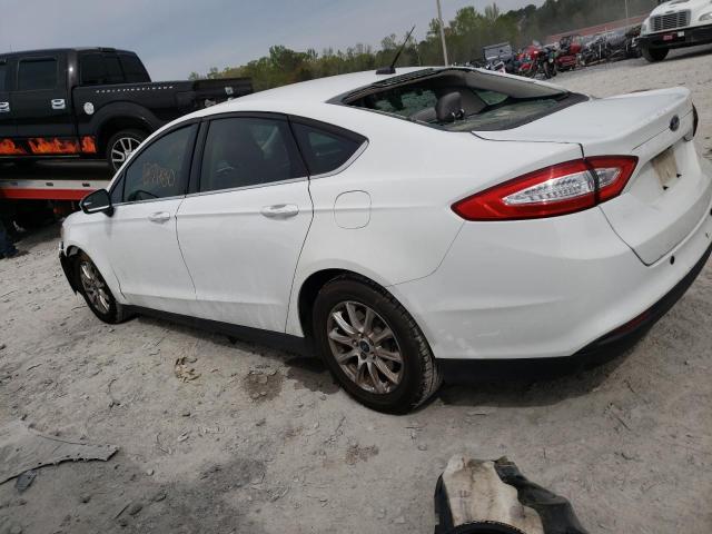 3FA6P0G78GR146056 - 2016 FORD FUSION S WHITE photo 2